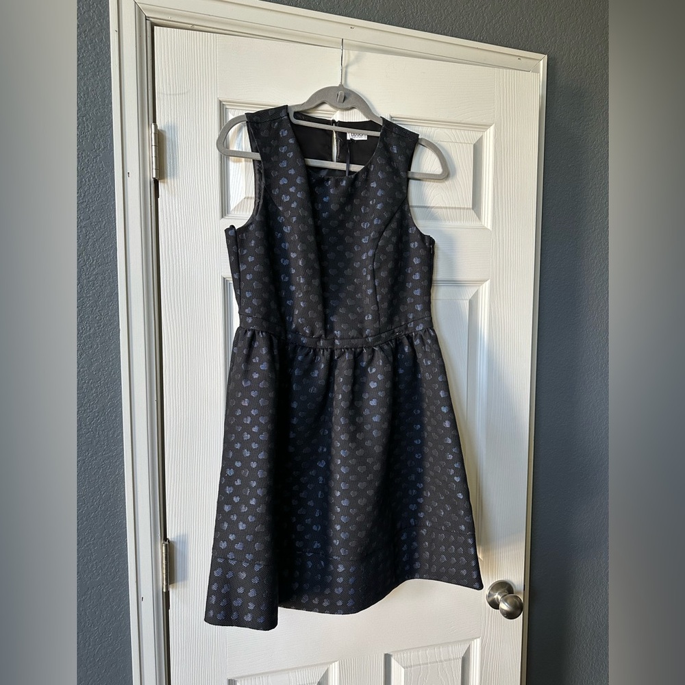 Liu Jo Black High Waist gentle Scoop Neck Sleeveless Mini Dress